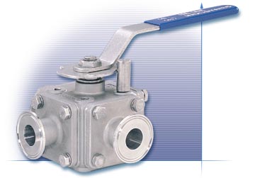 507F 3/4/5-Way Sanitary Ball Valve: 1/2in - 2in